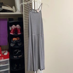 Black and white striped dress!